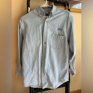 Jerzees men’s denim shirt sz L